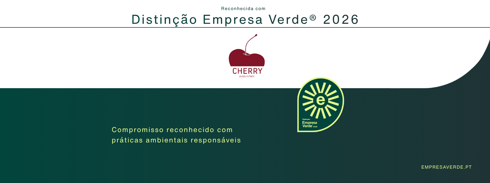 Cherry Sculpture Hotel receives the Empresa Verde® 2026 Distinction